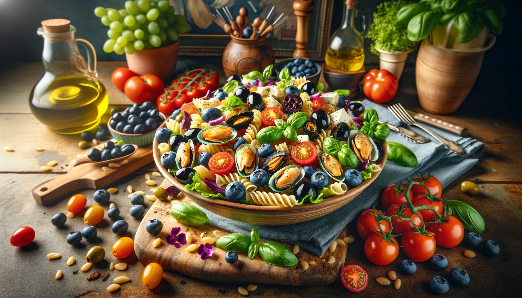 Рецепт Вегетаріанського Антіпасто Салату 1 vegetarian antipasto salad with various ingredients
