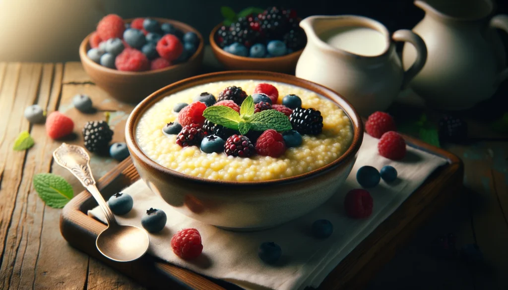 Creamy Ukrainian Millet Porridge with Milk
