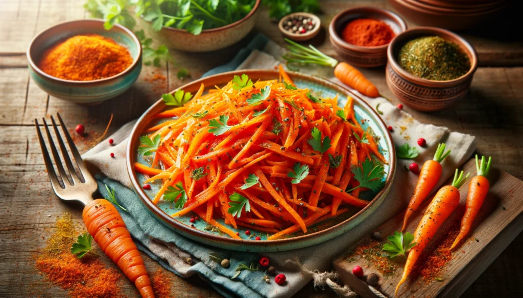 Warm-Spiced Korean-Style Carrot Salad