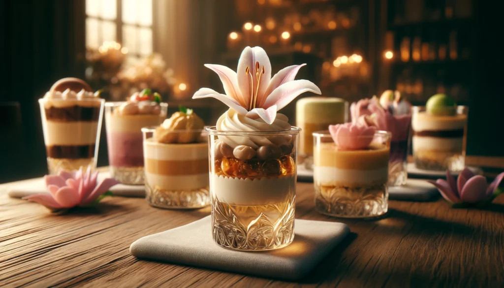 Layered Sponge and Cream Dessert Cups