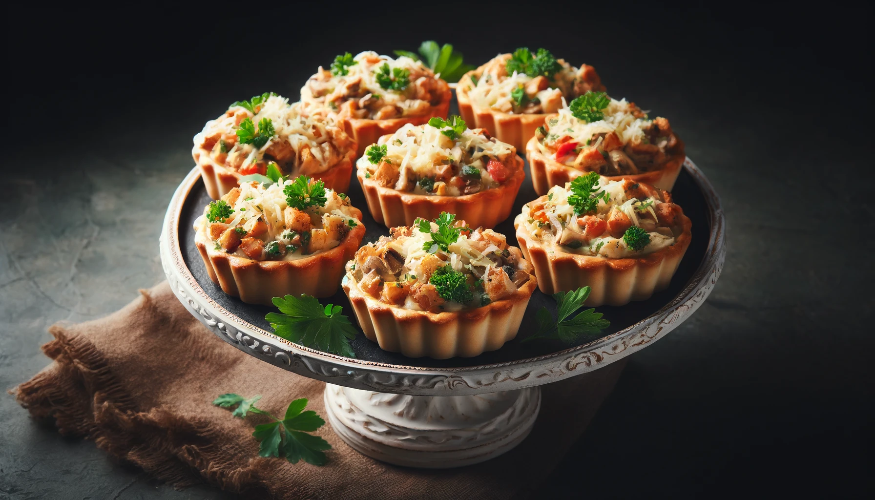 Рецепт тарталеток з куркою та грибами - Ідеальне частування до святкового столу 1 Рецепт тарталеток з куркою і грибами