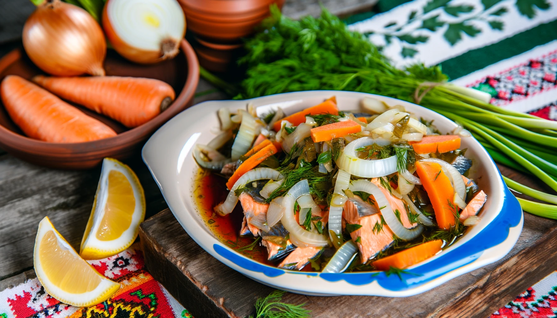 Селедка из толстолоба: смачний рецепт з маринадом і овочами 1 Смачна селедка з товстолобика