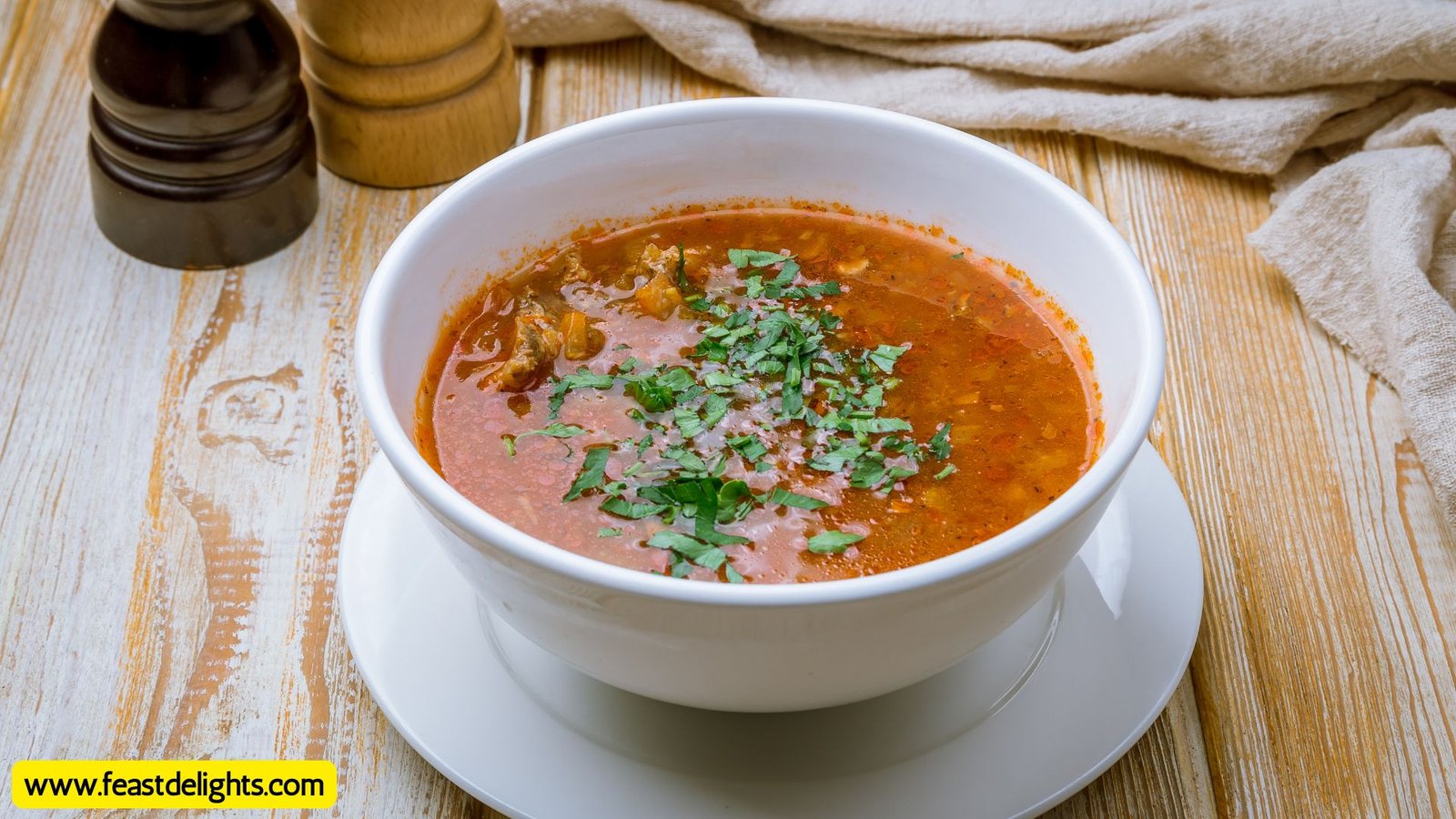 Beef Kharcho Soup with Walnuts and Tkemali