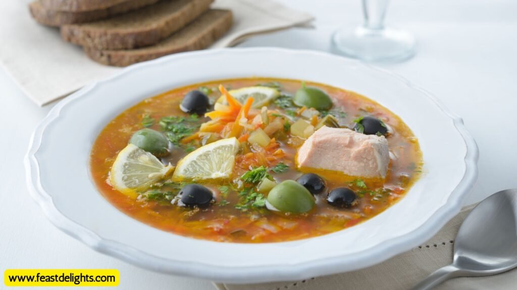 Mixed Meat Solyanka Soup with Sauerkraut