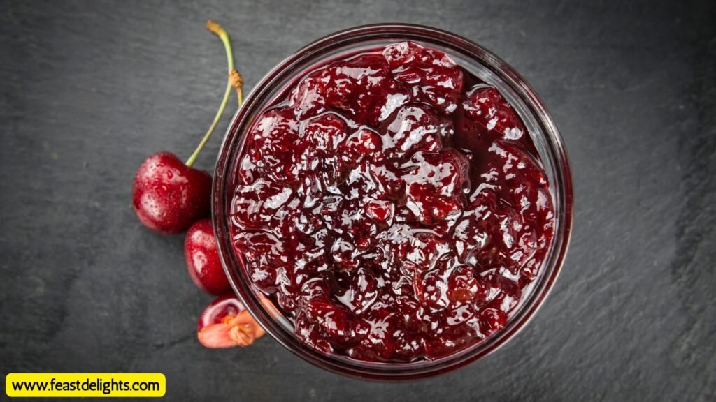 Pitted Cherry Refrigerator Jam