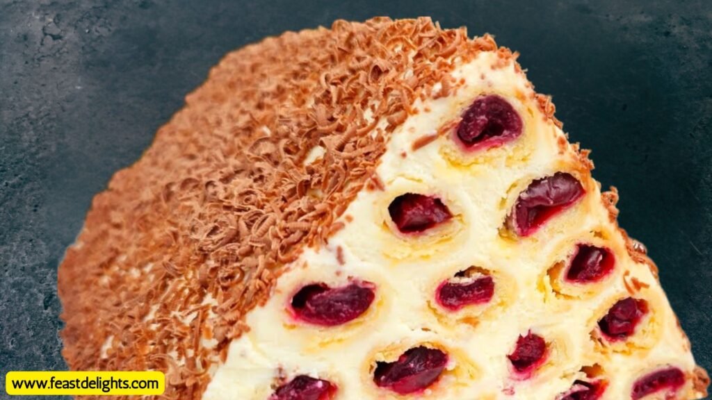 Cherry and Sour Cream Monastery Hut Cake