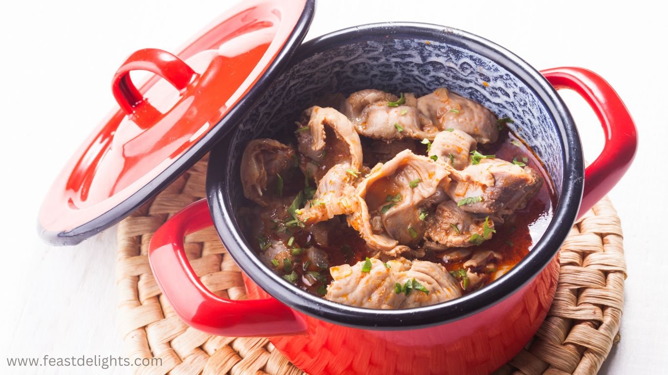 Куриные желудки, запечённые в кефире