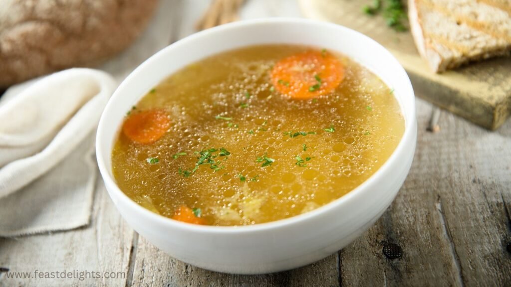Clear Homemade Chicken Broth
