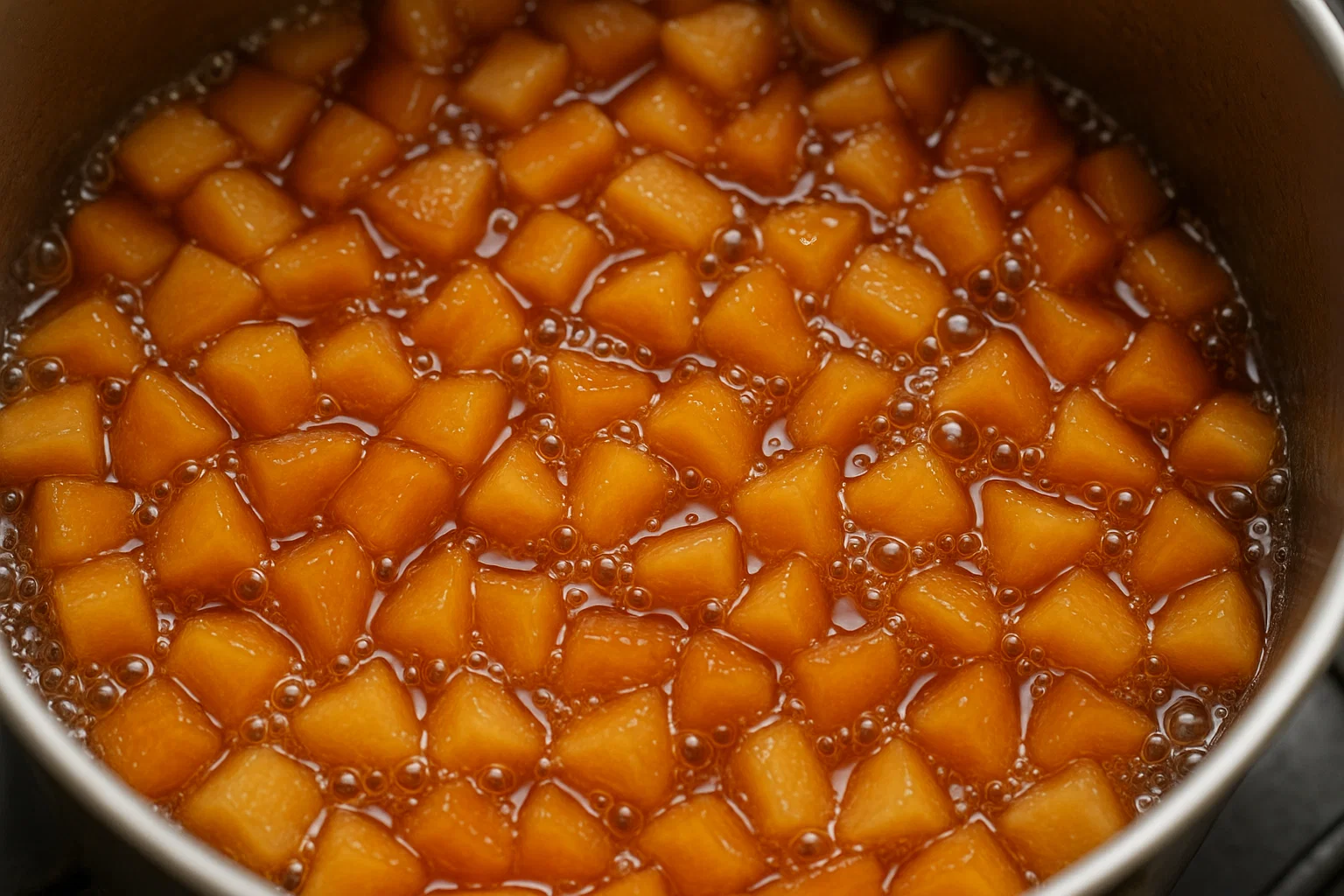 Приготування варення з айви — карамелізація плодів