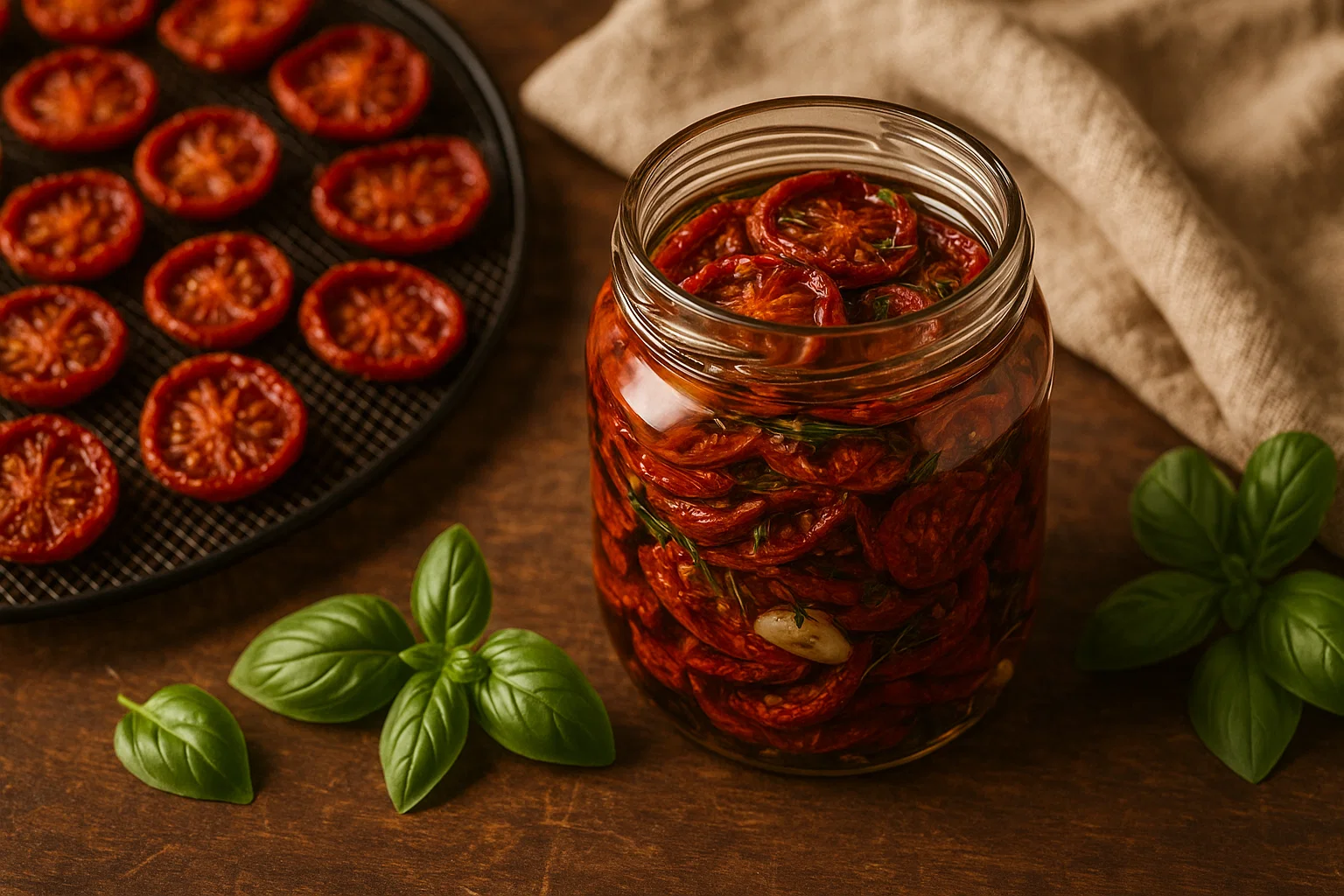 Herb-Seasoned Dehydrated Tomatoes