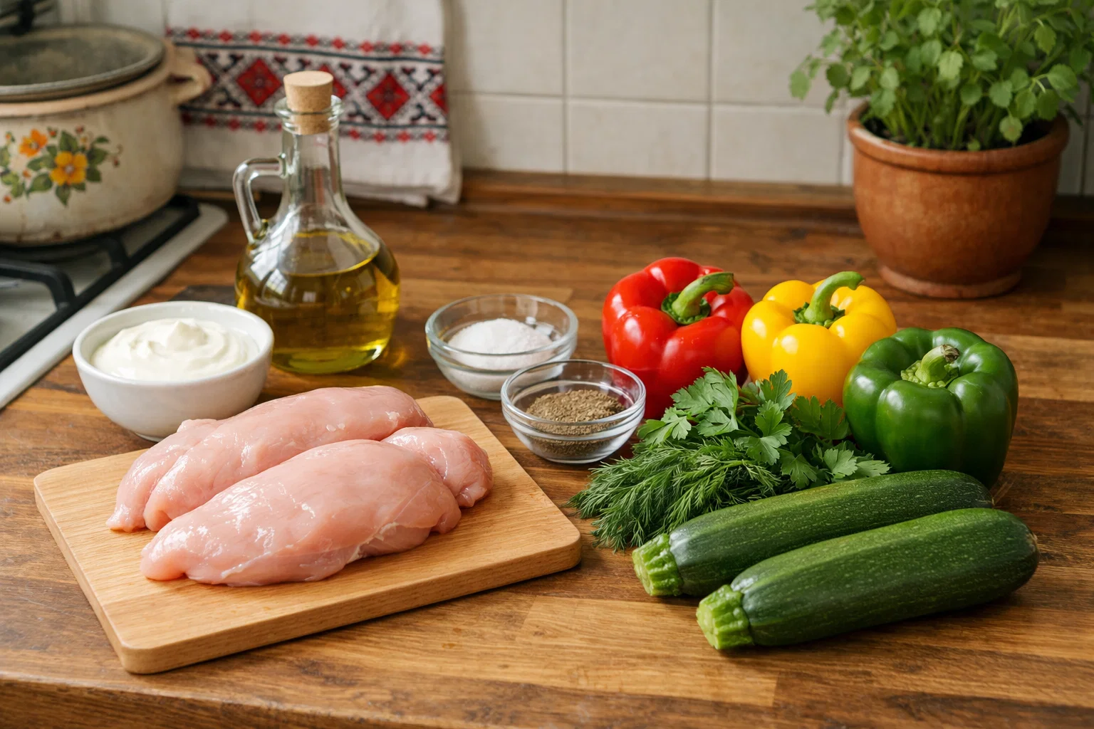 Інгредієнти для пп ужину