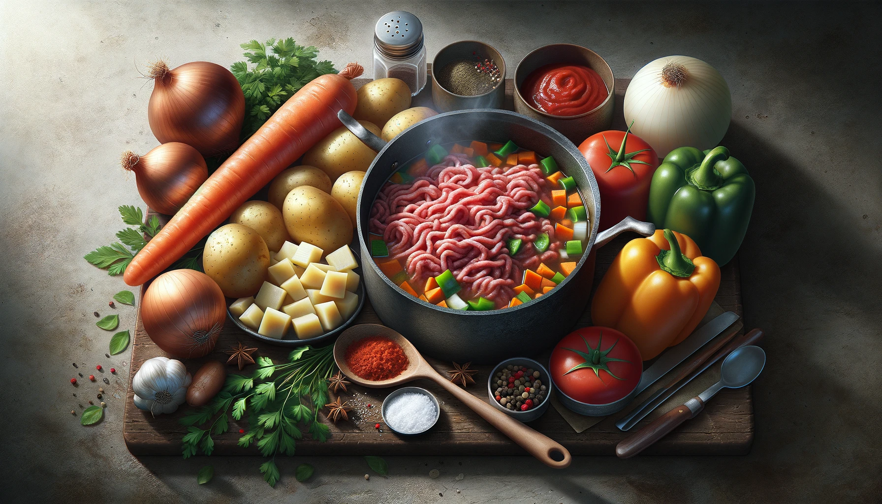 Смачний та Ситний: Рецепт Супу з Гамбургером 1 рецепт супу гамбургер