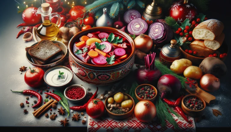 image of christmas eve borscht