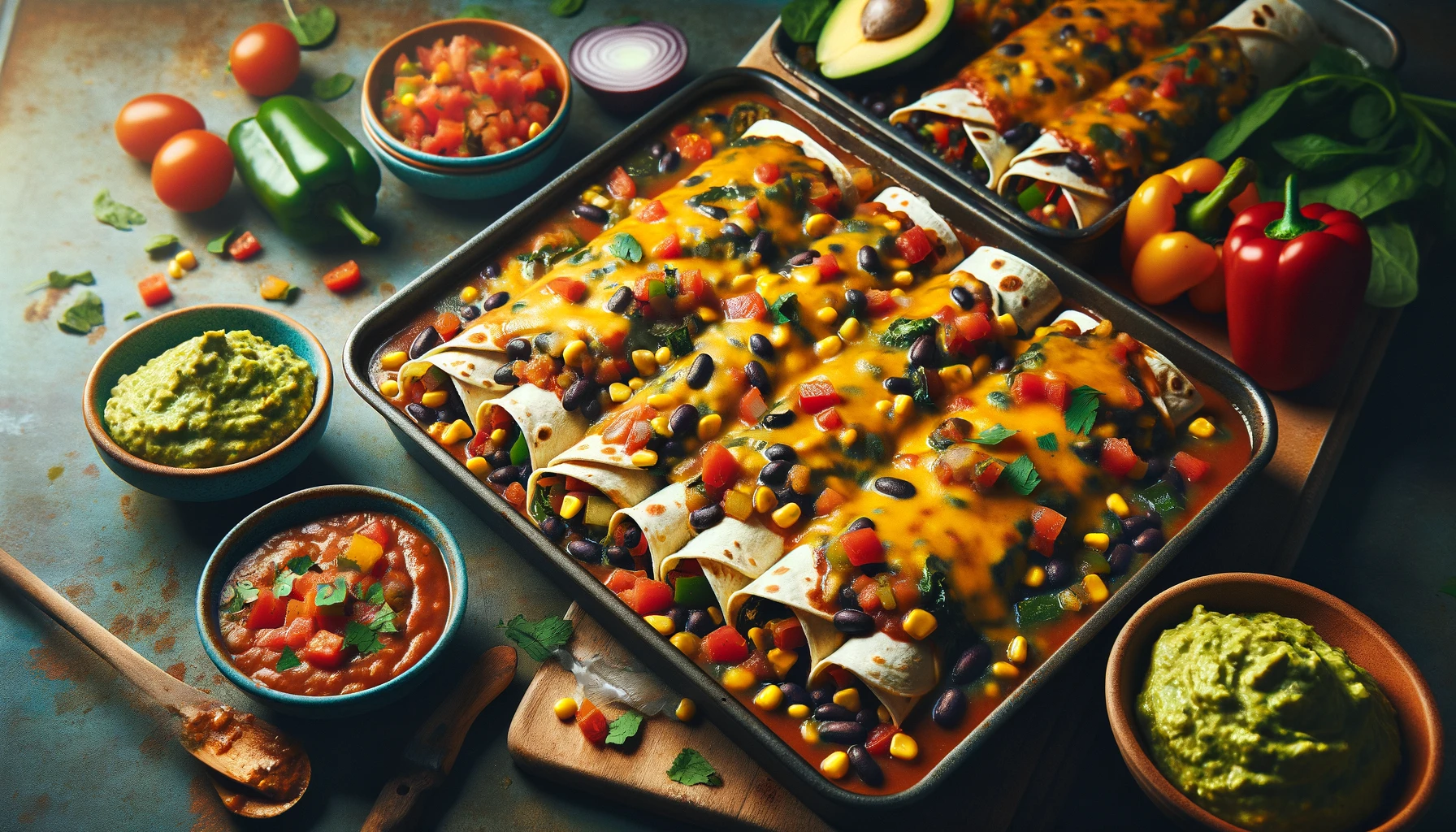 Рецепт веганських енчілад Смачний і простий 1 веганська енчілада