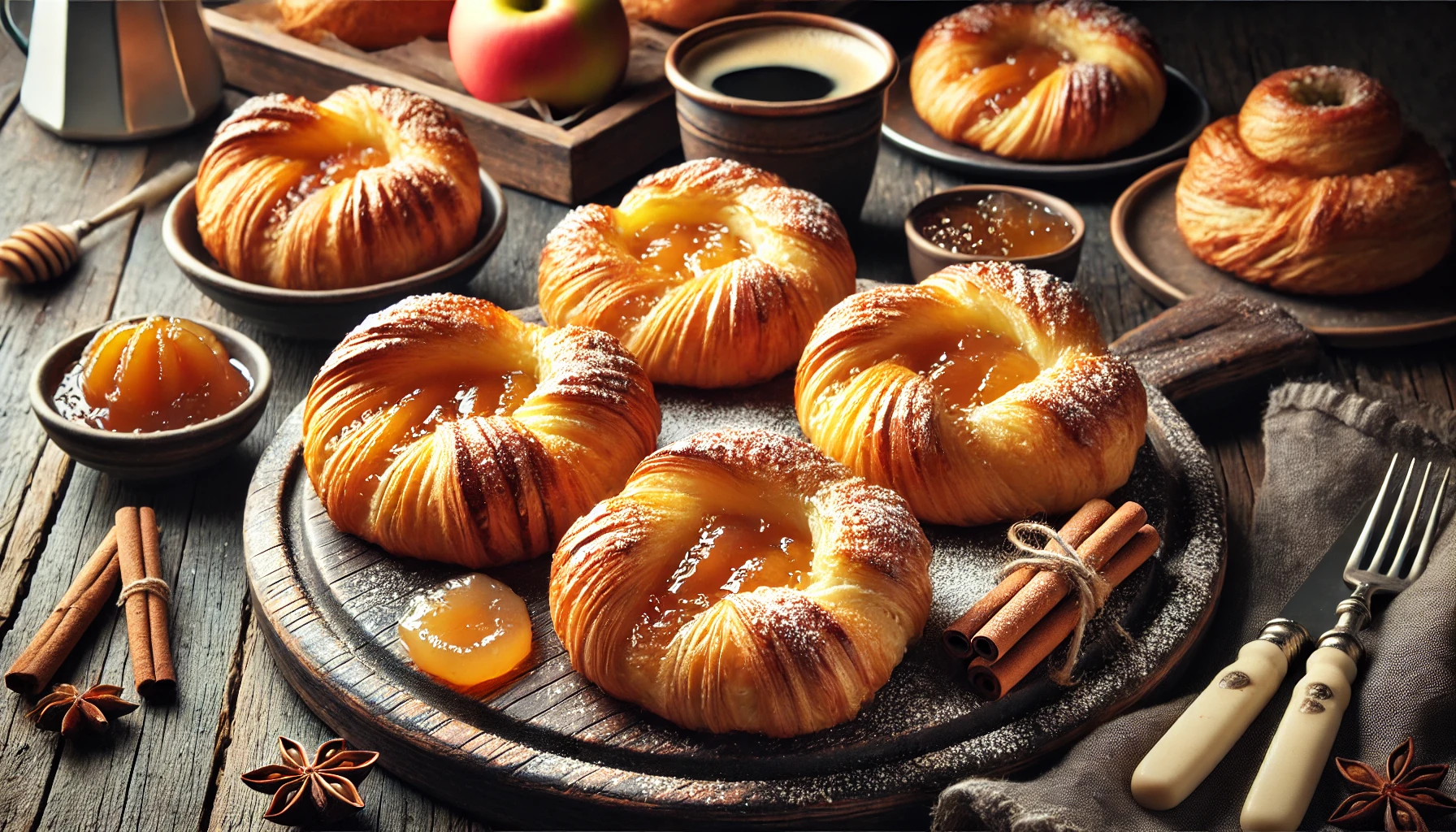 Apple-Walnut Danish Pastries