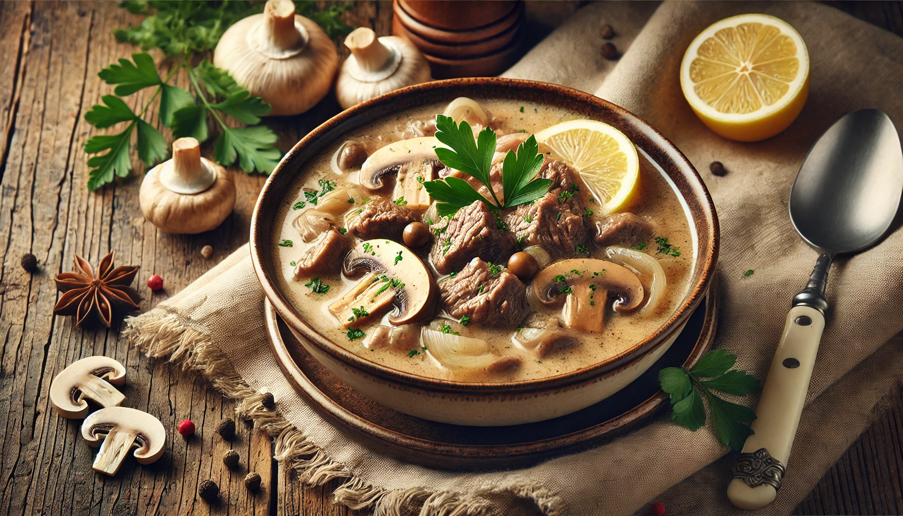 Beef Stroganoff Soup