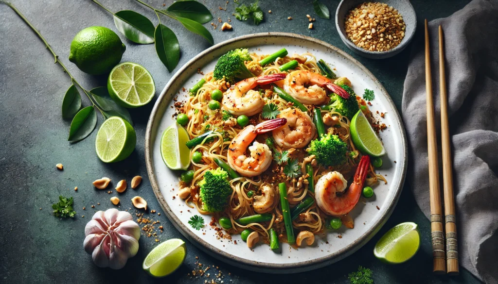 Chicken and Shrimp Pad Thai