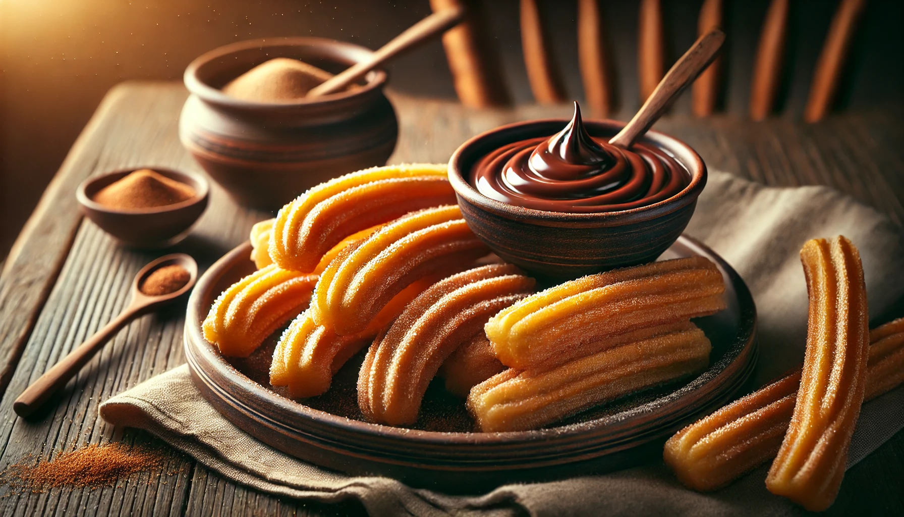 Cinnamon Sugar Churros with a Crisp Ridged Shape