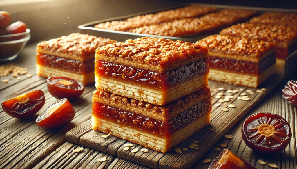 Date Squares with Oat Crumble