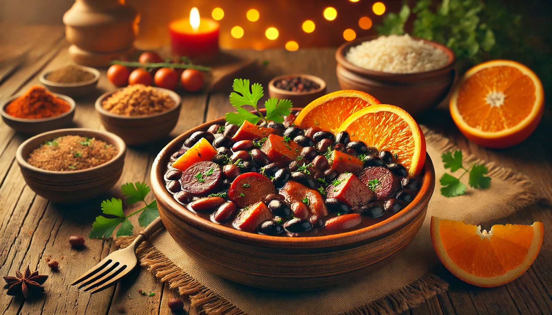 Feijoada (Бразильська гонтова черепиця) для урочистостей 1 Бразильське рагу з чорної квасолі