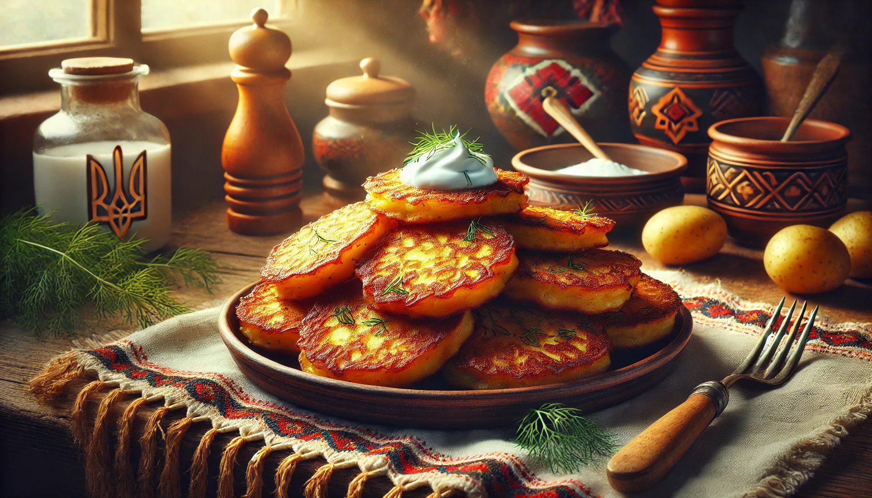 Рецепт картопляних млинців Деруни: молоко з усіма харчовими цінностями 1 Рецепт картопляних млинців Деруни