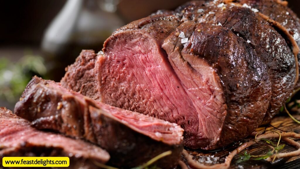 Christmas Roast Beef with Potatoes and Carrots