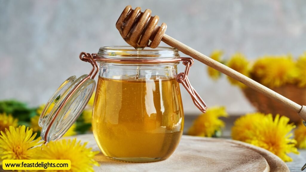 Dandelion Flower Syrup with Lemon