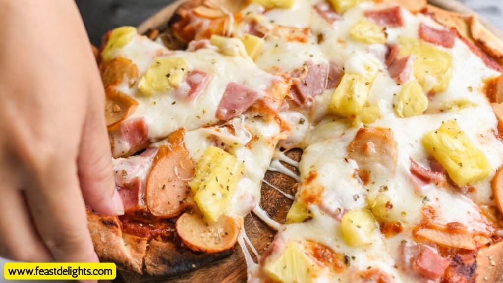 Hawaiian Ham and Pineapple Pizza