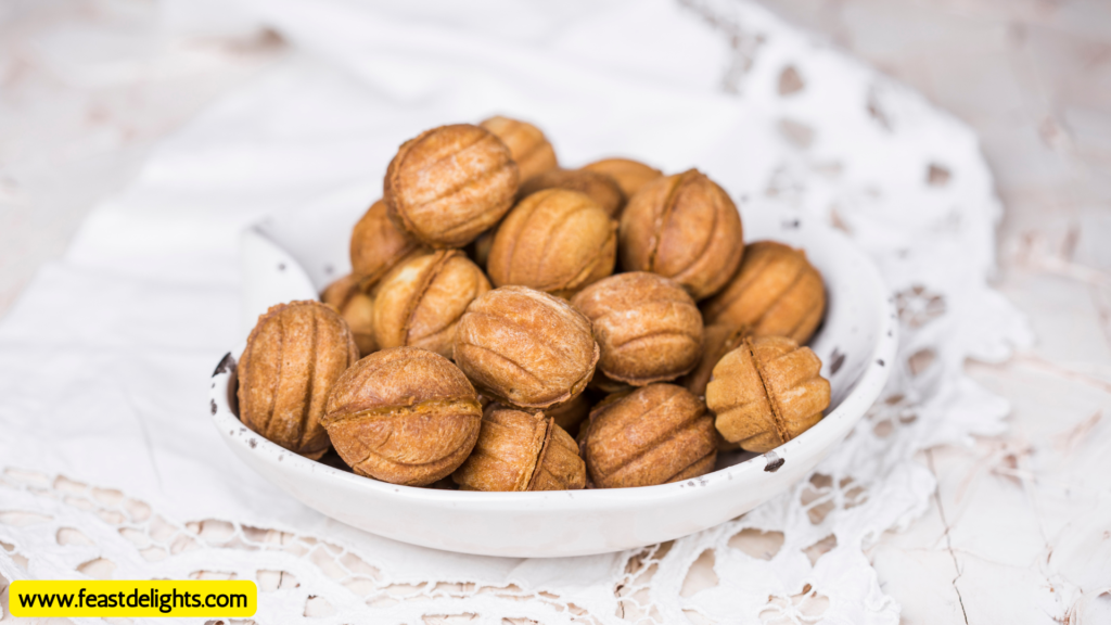 Hazelnut-Shaped Cookies with Condensed Milk