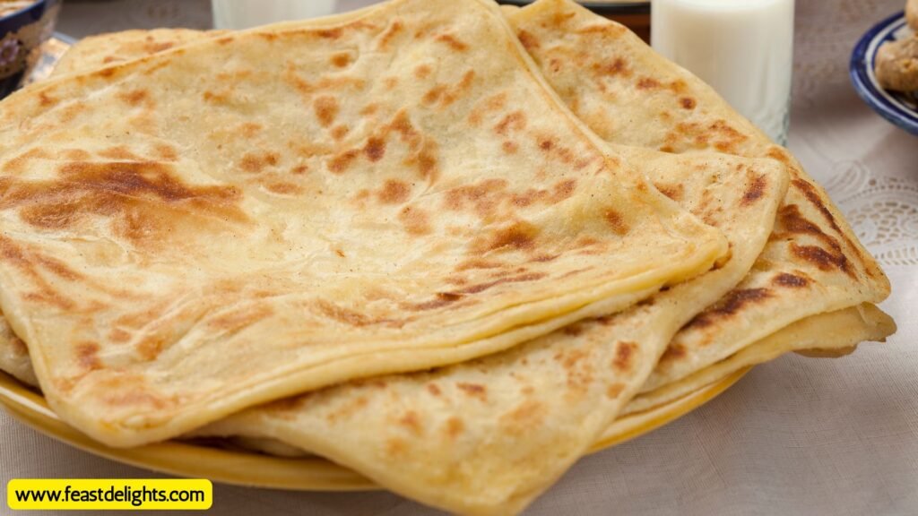 Moroccan-Style Layered Msemen Flatbreads