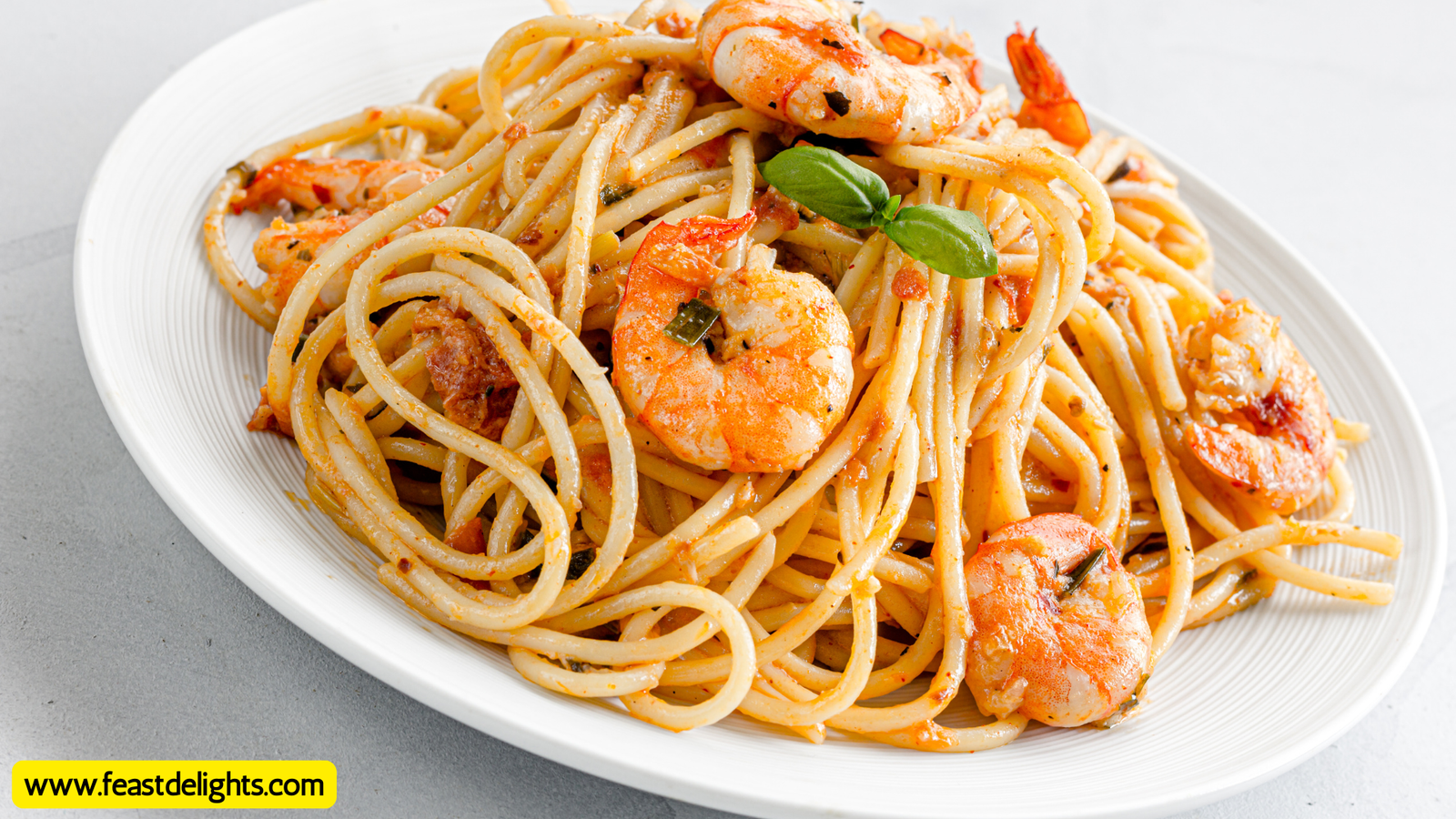 Seafood Spaghetti with Shrimp, Mussels and Squid