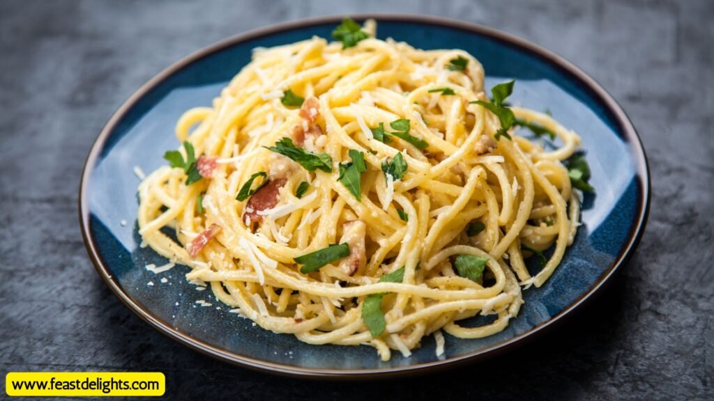 Vegan Carbonara with Silken Tofu and Smoky Tofu