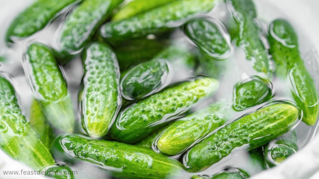 Quick Lightly Salted Cucumbers