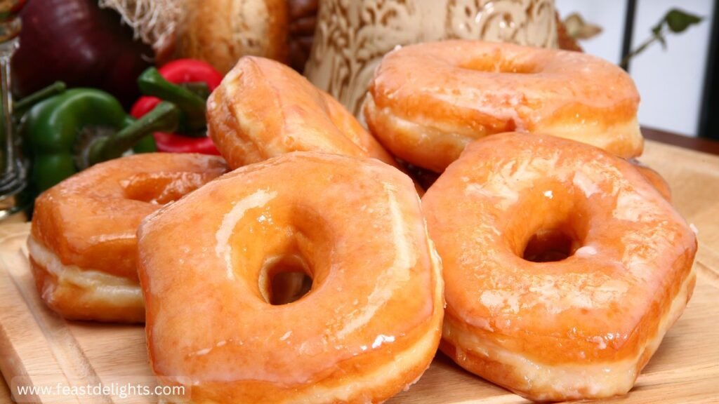 Soft Yeast Doughnuts with Icing Sugar