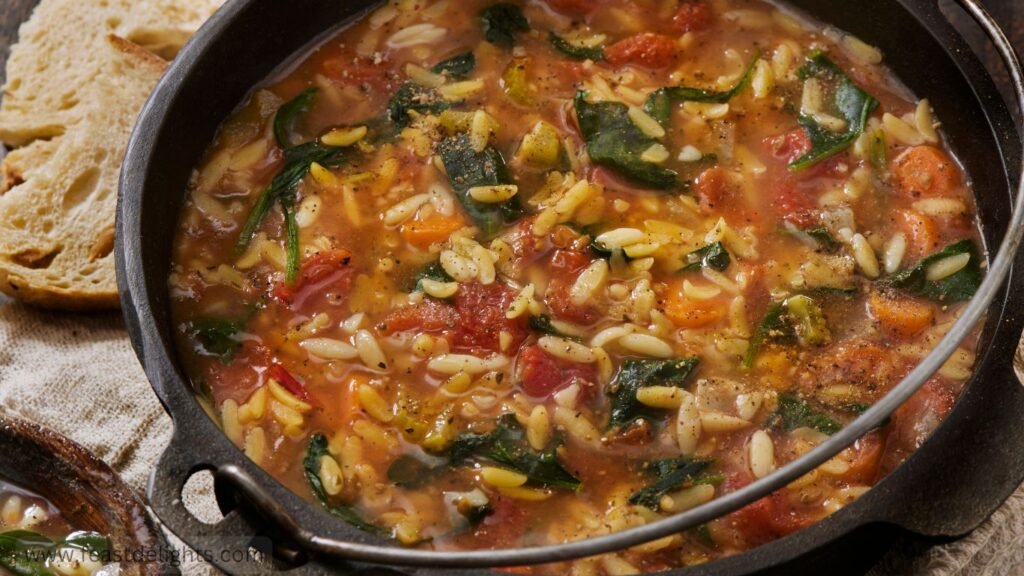 Spinach and Orzo Soup