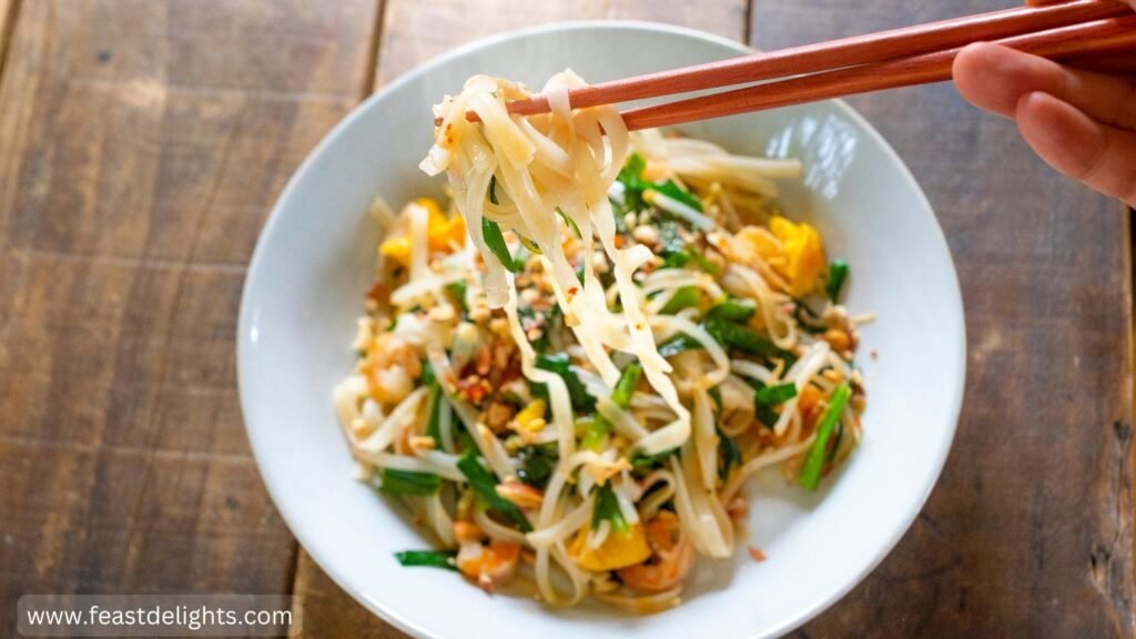 Vegetarian Thai Pad Kee Mao Noodles