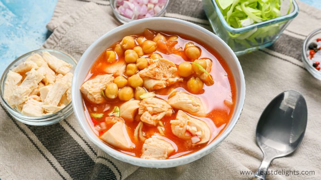 Chicken Posole Verde with Tomatillos