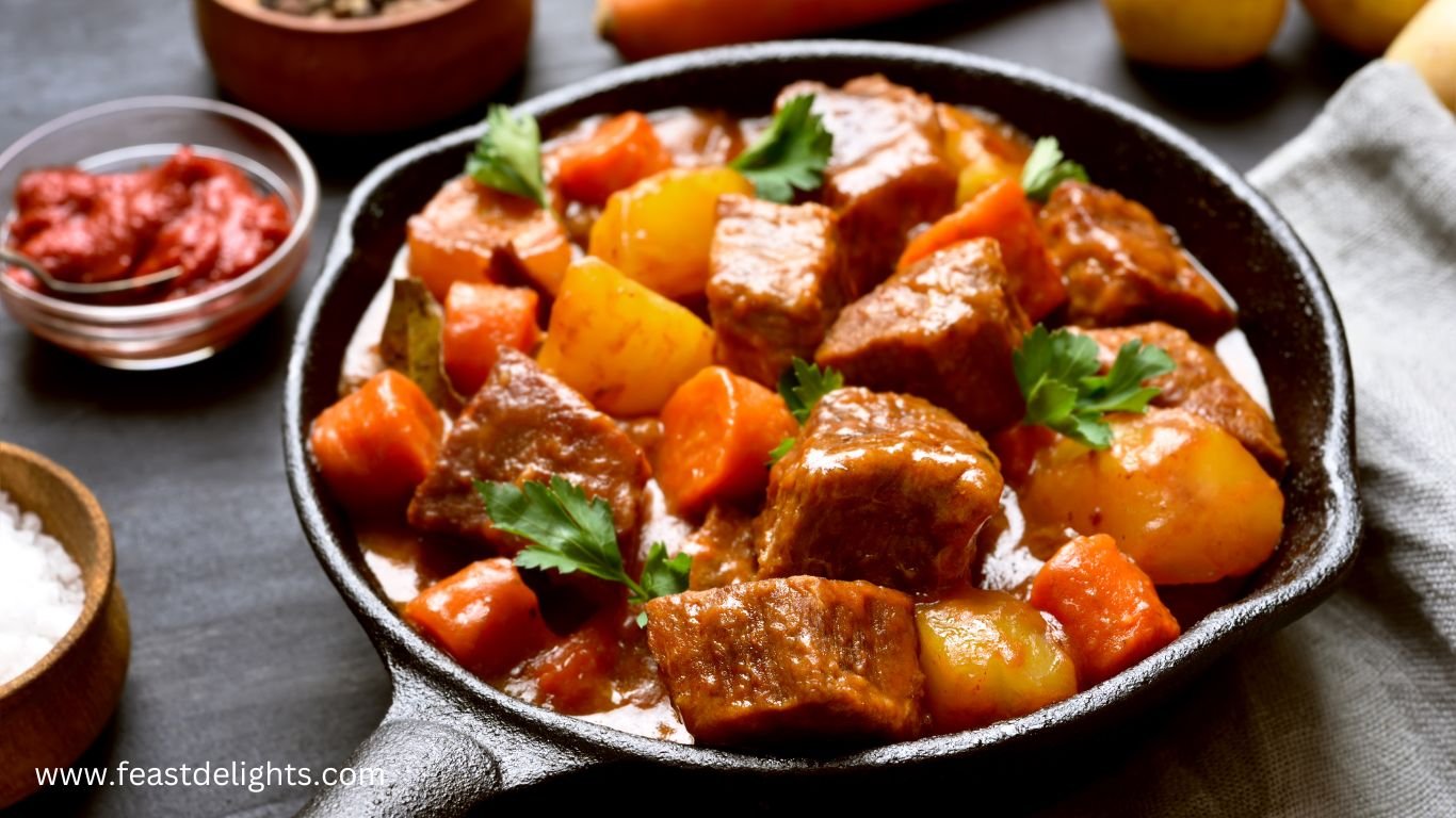 Смачний рецепт Гуляшу: Інгредієнти, Кроки та Поживність 1 рецепт Гуляшу