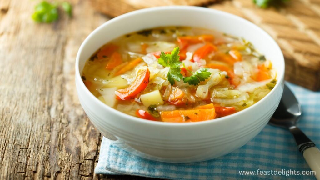 Cabbage Soup with Veal and Tomato