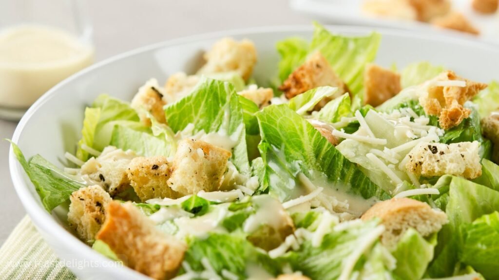 Chicken Caesar Salad with Pasteurised Egg Dressing