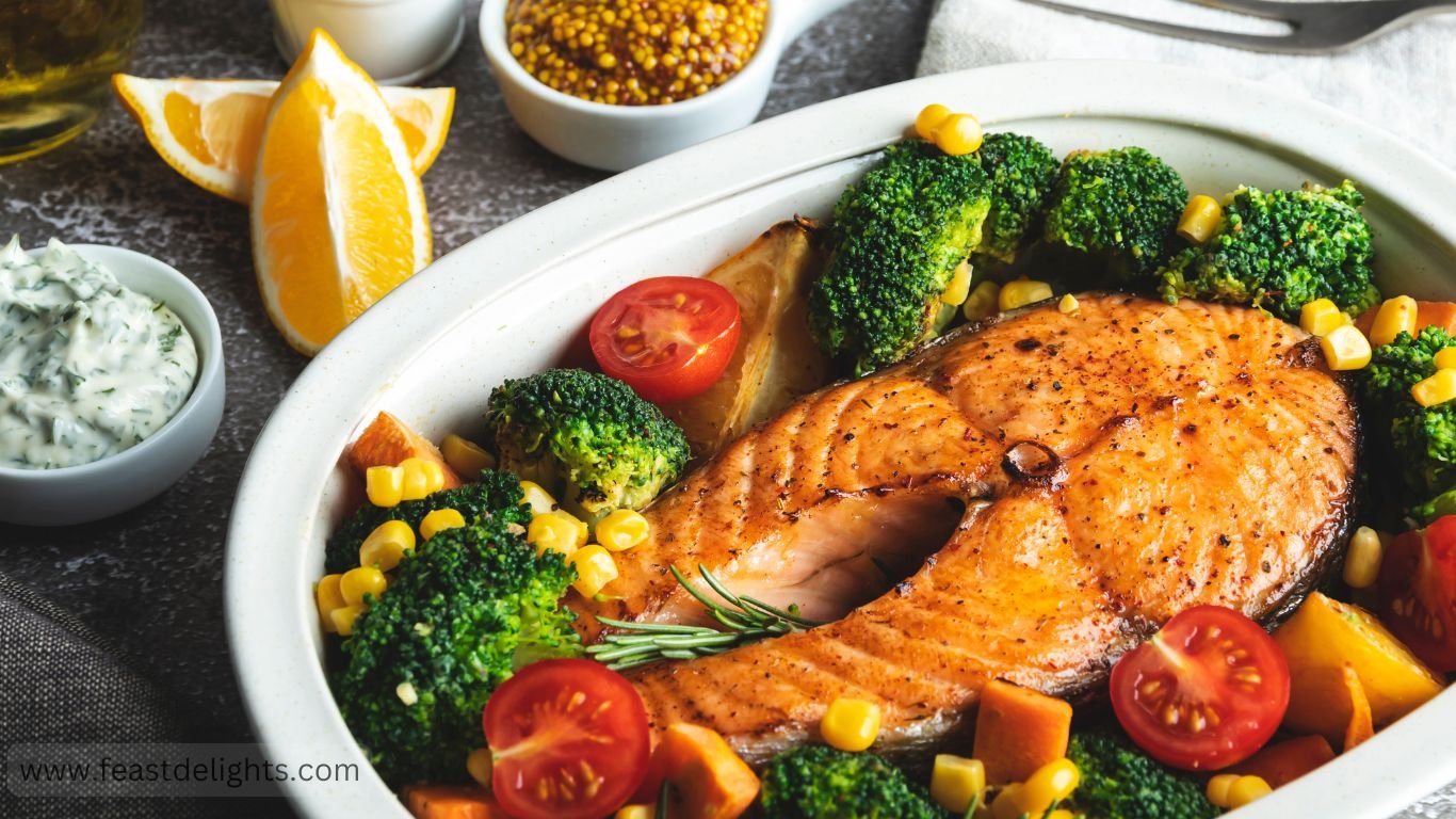 Grilled Salmon with Lemon Butter