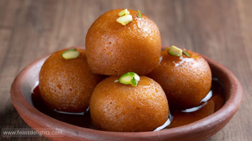 Gulab Jamun with Cardamom Syrup