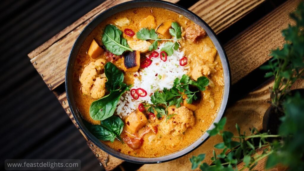 Thai Red Curry with Vegetables and Tofu
