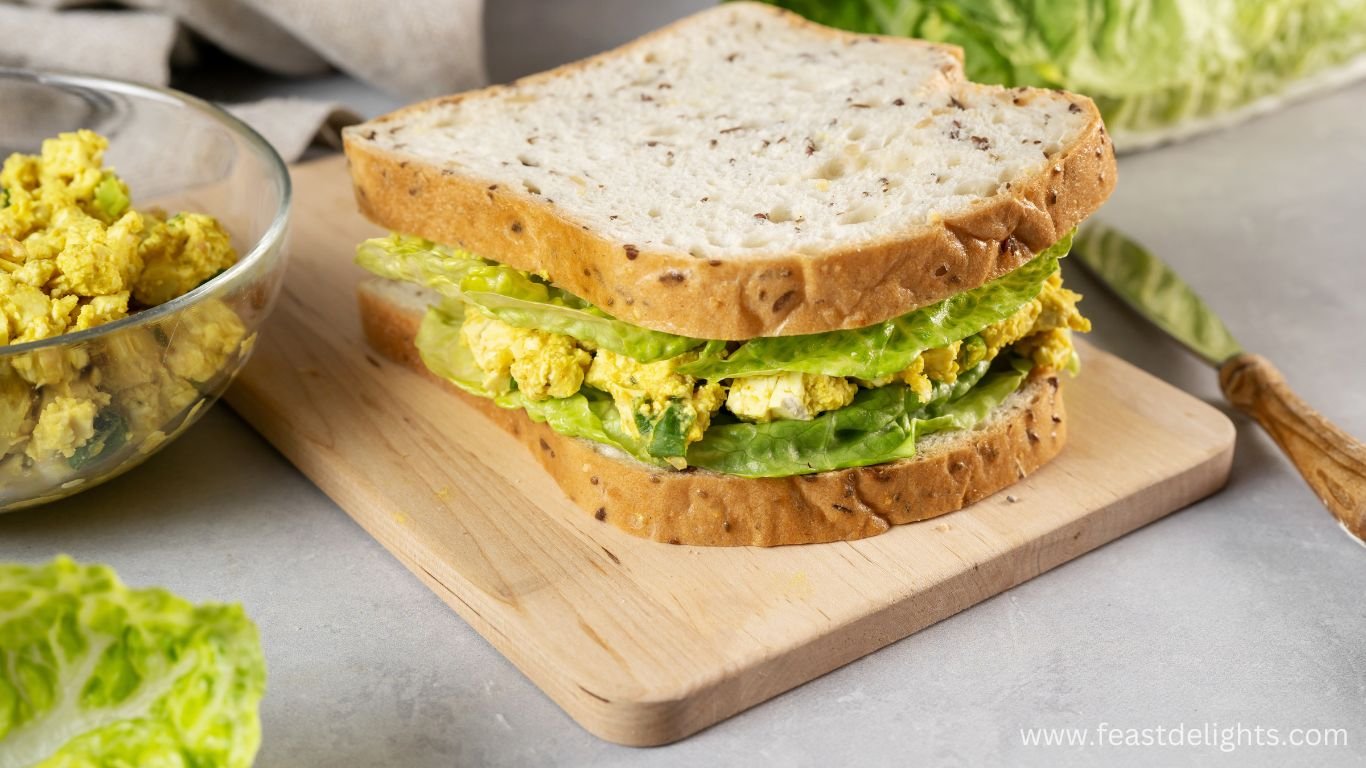 Веганський сендвіч з салатом з веганських яєць: рецепт та користь 1 Веганський сендвіч з салатом з веганських яєць