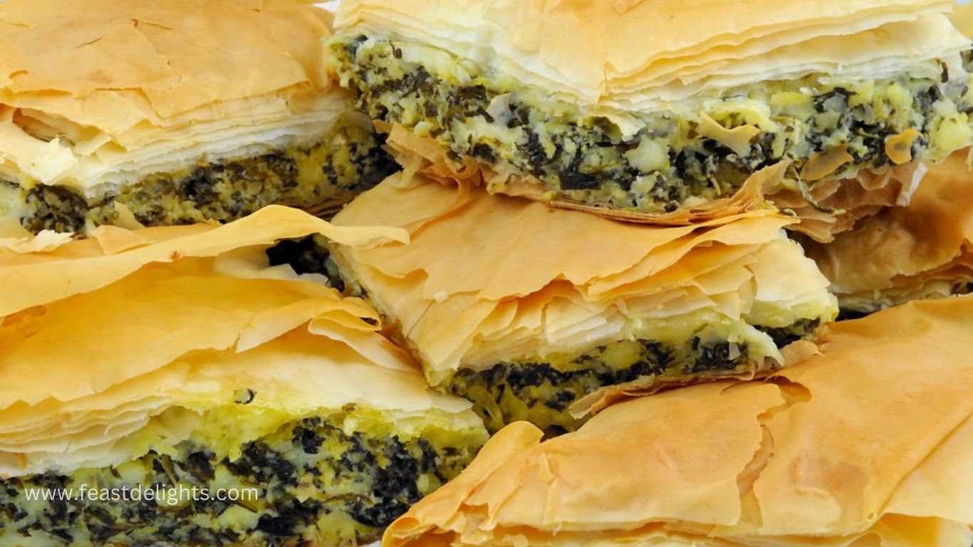 Шпанакопіта: Рецепт шпинатного пиріжка з сиром та тістом 1 Шпанакопіта