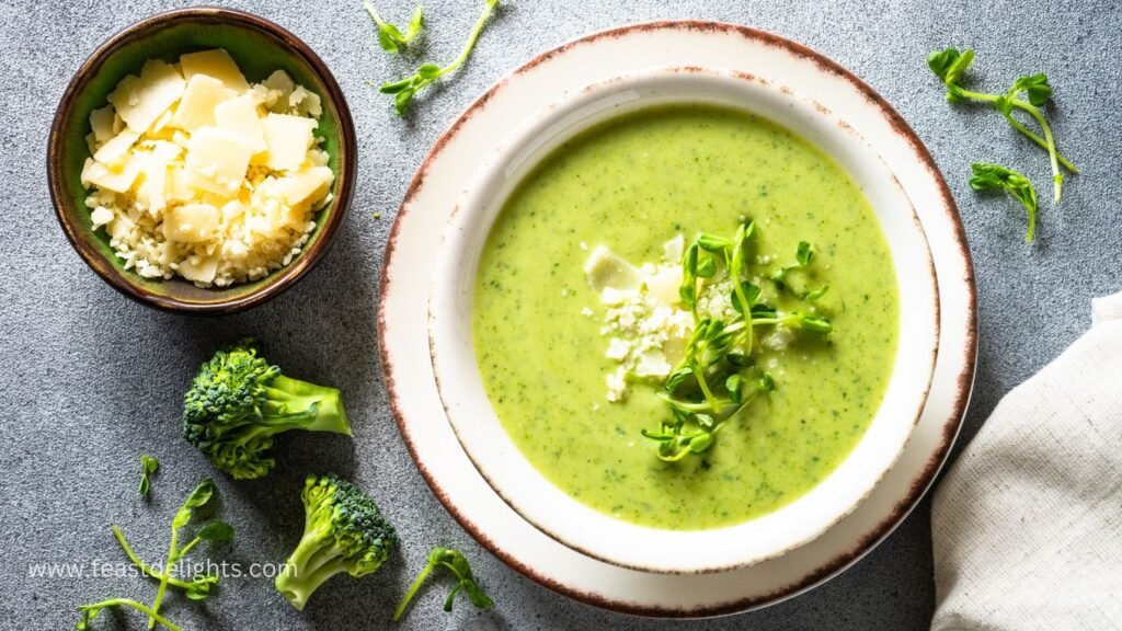 Broccoli Cheddar Soup with a Simple Roux
