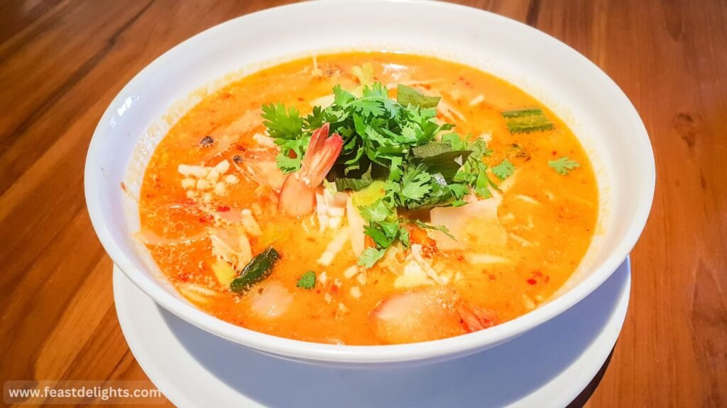 Coconut Shrimp and Red Pepper Soup