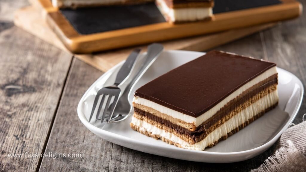 Coffee-Chocolate Almond Layer Cake, Opera-Inspired