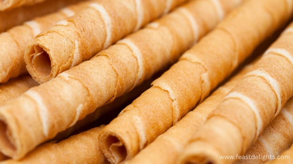 Crispy Rolled Waffle Cookies