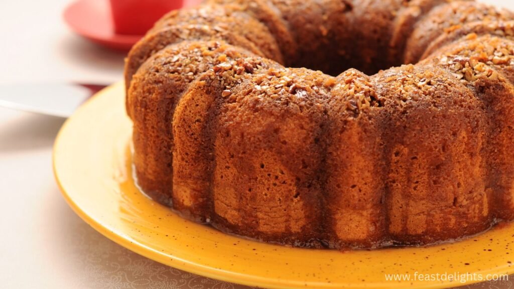Dark Rum Bundt Cake with Rum Glaze